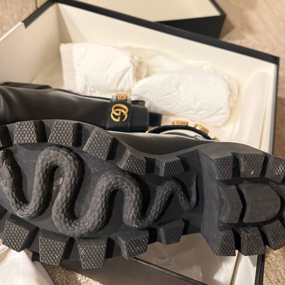 Gucci Trip Embellished Block Heel Chelsea Boots - Picture 9 of 9